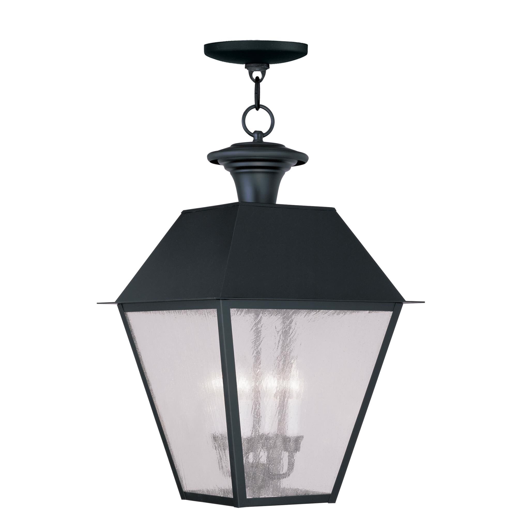 Mansfield 24 Inch Tall 4 Light Outdoor Hanging Lantern by Livex Lighting